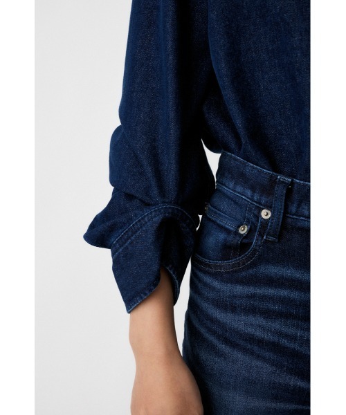 MOUSSY(マウジー)の「DENIM シャツ(シャツ/ブラウス・レディース・ブルー/ライトブルー・FREE)」の3枚目の写真