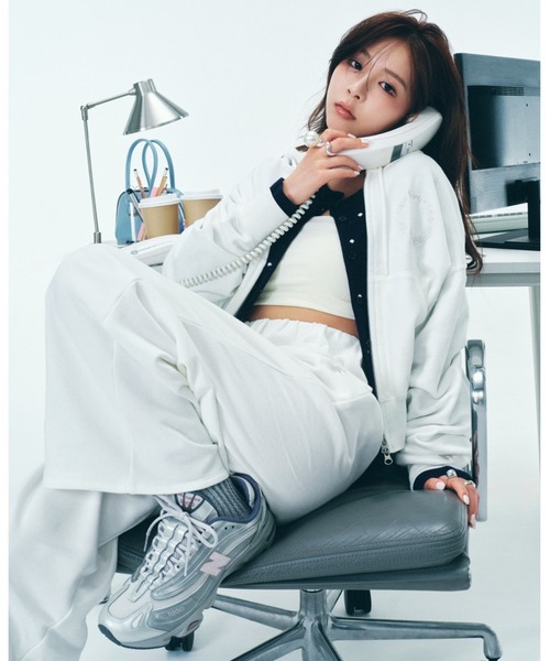 New Balance for emmi】ダブルジップフーディースウェット（スウェット