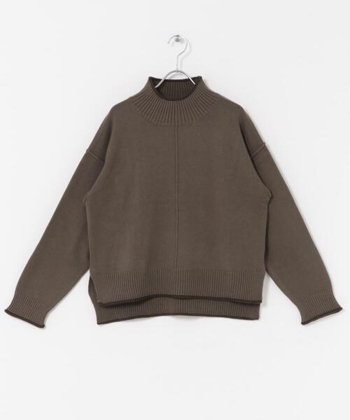 セール】『洗濯可/静電気防止』ハイショクハイネックニット（ニット