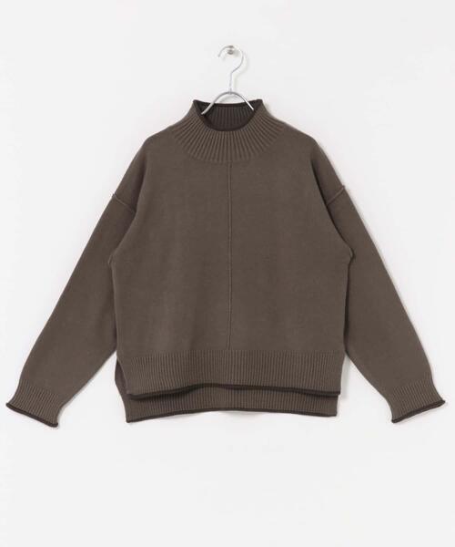 セール】『洗濯可/静電気防止』ハイショクハイネックニット（ニット