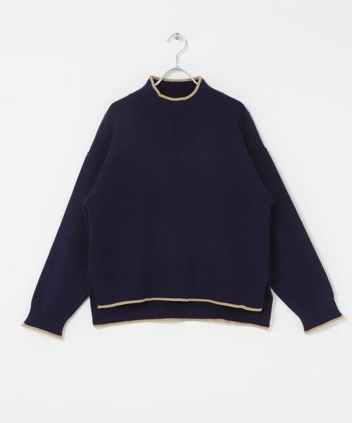 ITEMS URBANRESEARCH（アイテムズ アーバンリサーチ）の「『洗濯可/静電気防止』ハイショクハイネックニット（ニット/セーター・レディース・オフホワイト/グレー/ブルー系その他/モカ/ライトグレー/ネイビー・FREE）」の14枚目の写真