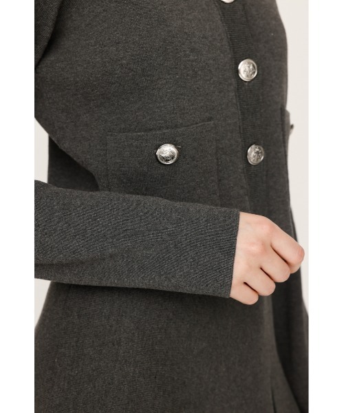 SLY(スライ)の「【再入荷】MILANO RIB PLEATS 2P ミラノリブ プリーツ ツーピー 秋服 冬服(ワンピース・レディース・ブラック/アイボリー/杢グレー・FREE)」の6枚目の写真