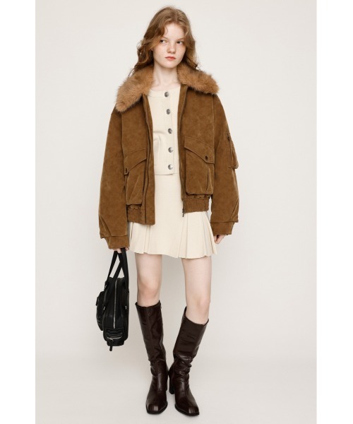 SLY(スライ)の「【再入荷】MILANO RIB PLEATS 2P ミラノリブ プリーツ ツーピー 秋服 冬服(ワンピース・レディース・ブラック/アイボリー/杢グレー・FREE)」の8枚目の写真