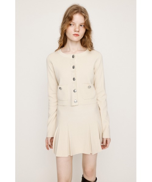 SLY(スライ)の「【再入荷】MILANO RIB PLEATS 2P ミラノリブ プリーツ ツーピー 秋服 冬服(ワンピース・レディース・ブラック/アイボリー/杢グレー・FREE)」の9枚目の写真