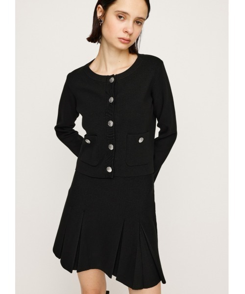 SLY(スライ)の「【再入荷】MILANO RIB PLEATS 2P ミラノリブ プリーツ ツーピー 秋服 冬服(ワンピース・レディース・ブラック/アイボリー/杢グレー・FREE)」の13枚目の写真