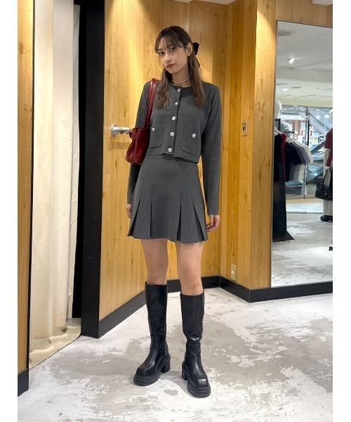 ⚠️最終値下げSLYMILANO RIB PLEATS 2P(T.GRY) SLY | MILANO RIB