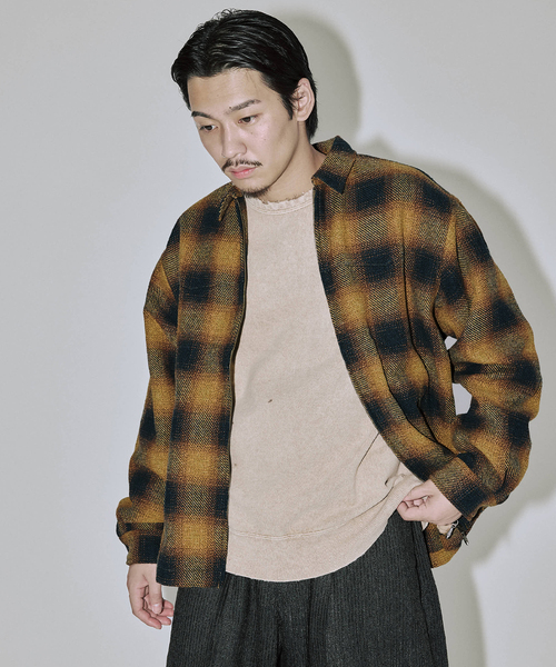 JOURNAL STANDARD J.S HOMESTEAD(ジャーナルスタンダードホームステッド)の「Stead / T/C ネップ オンブレー ジップ アップ シャツ(シャツ/ブラウス・メンズ・コバルトブルー/ブルー系その他/アーミー/ブラック系その他・LARGE/MEDIUM)」の14枚目の写真
