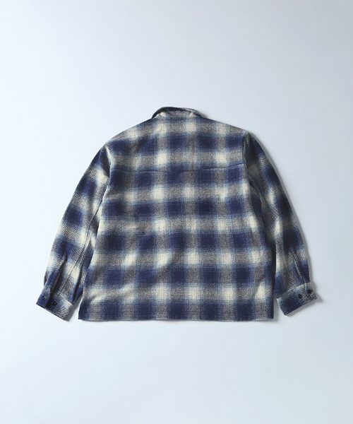 JOURNAL STANDARD J.S HOMESTEAD(ジャーナルスタンダードホームステッド)の「Stead / T/C ネップ オンブレー ジップ アップ シャツ(シャツ/ブラウス・メンズ・コバルトブルー/ブルー系その他/アーミー/ブラック系その他・LARGE/MEDIUM)」の22枚目の写真