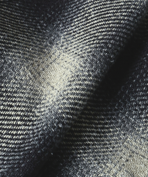 セール】Stead / T/C ネップ オンブレー ジップ アップ シャツ（シャツ