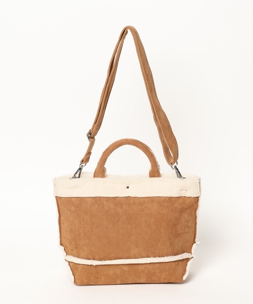 Minnetonka（ミネトンカ）の「【MINNETONKA(ミネトンカ)】別注ショルダートート（ショルダーバッグ・レディース・チャコール/キャメル・FREE）」の14枚目の写真