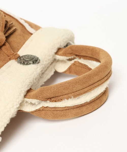 Minnetonka（ミネトンカ）の「【MINNETONKA(ミネトンカ)】別注ショルダートート（ショルダーバッグ・レディース・チャコール/キャメル・FREE）」の10枚目の写真