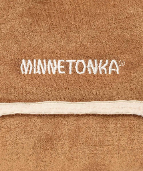 Minnetonka（ミネトンカ）の「【MINNETONKA(ミネトンカ)】別注ショルダートート（ショルダーバッグ・レディース・チャコール/キャメル・FREE）」の3枚目の写真