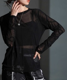 Sawa a la mode | コード刺繍シアートップス(Tシャツ/カットソー)