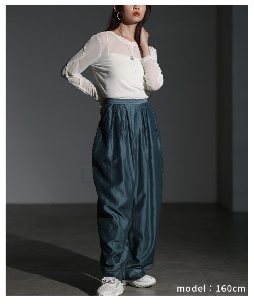 Sawa a la mode（サワアラモード）の「コード刺繍シアートップス（Tシャツ/カットソー・レディース・ブラック/オフホワイト・FREE）」の22枚目の写真