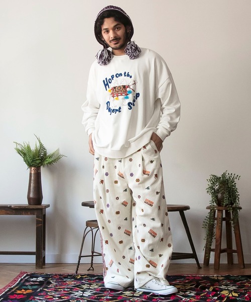 チャイハネ（チャイハネ）の「【チャイハネ】ジャーティコーデュロイMEN'S刺繍パンツ（その他パンツ・メンズ・ターコイズブルー/ワイン/ホワイト・FREE）」の14枚目の写真