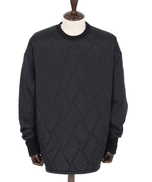 CAMBIO(カンビオ)の「mlt5429-Nylon Mini Ripstop Wave Quilting Pullover キルティングプルオーバー(A55925cmb)(Tシャツ/カットソー・メンズ・ブラック/オリーブ・S/M/L)」の15枚目の写真