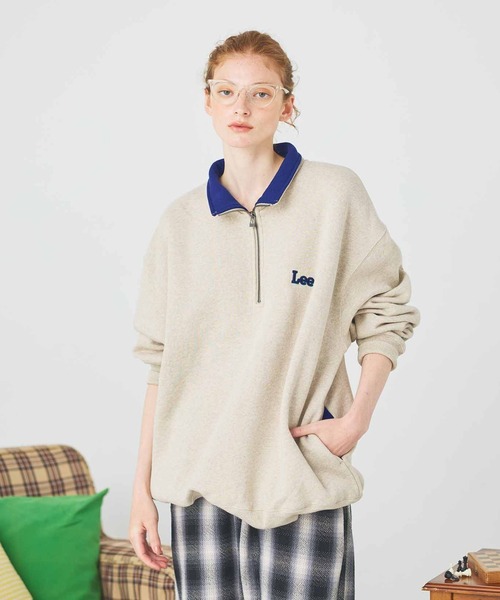 Lee/リー ハーフジップスウェット 裏起毛（スウェット）｜Lee（リー