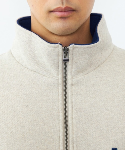Lee（リー）の「Lee/リー ハーフジップスウェット 裏起毛（スウェット・メンズ・ブラック/ベージュ/オフホワイト・SMALL/MEDIUM/LARGE/X-LARGE）」の12枚目の写真