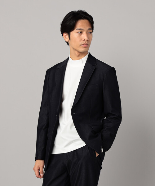 COMME CA MEN(コムサメン)の「シルキーポンチ モックネック長袖Tシャツ(Tシャツ/カットソー・メンズ・ホワイト/チャコールグレー/ブラック・M/L)」の10枚目の写真