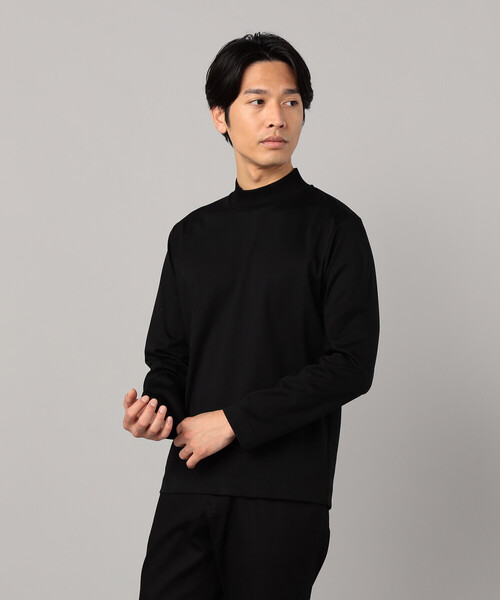 COMME CA MEN(コムサメン)の「シルキーポンチ モックネック長袖Tシャツ(Tシャツ/カットソー・メンズ・ホワイト/チャコールグレー/ブラック・M/L)」の17枚目の写真