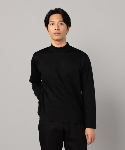 COMME CA MEN(コムサメン)の「シルキーポンチ モックネック長袖Tシャツ(Tシャツ/カットソー・メンズ・ホワイト/チャコールグレー/ブラック・M/L)」の15枚目の写真
