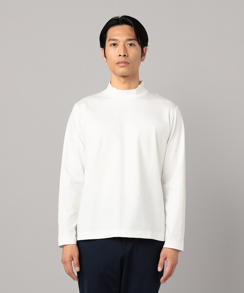 COMME CA MEN(コムサメン)の「シルキーポンチ モックネック長袖Tシャツ(Tシャツ/カットソー・メンズ・ホワイト/チャコールグレー/ブラック・M/L)」の21枚目の写真