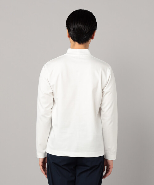 COMME CA MEN(コムサメン)の「シルキーポンチ モックネック長袖Tシャツ(Tシャツ/カットソー・メンズ・ホワイト/チャコールグレー/ブラック・M/L)」の16枚目の写真