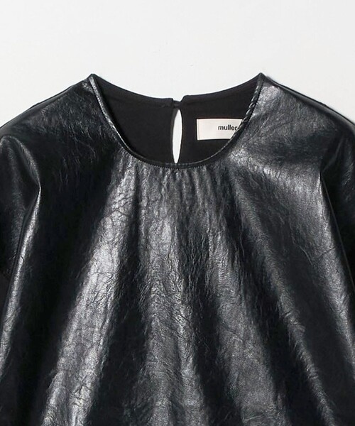 muller of yoshiokubo＞レザーライク コンビネーショントップス