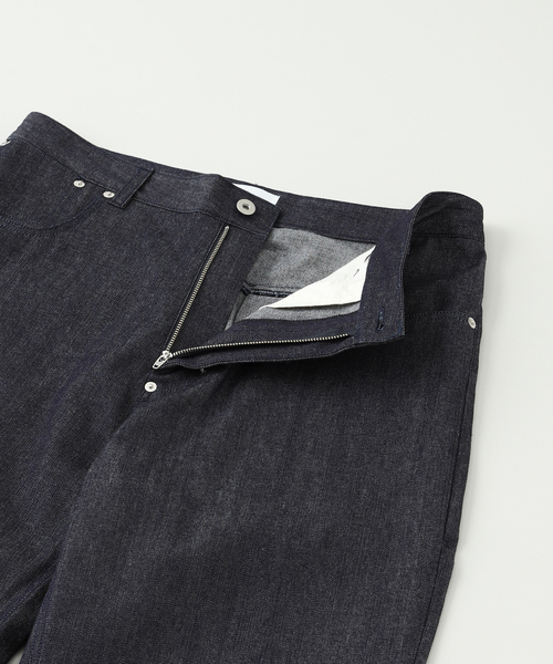 BAYCREW'S DEPO(ベイクルーズデポ)の「SAGE NATION / セイジネーション STRAIGHT RIVET TROUSER RAW DENIM / S133(デニムパンツ・メンズ・ネイビー・SMALL/MEDIUM)」の4枚目の写真