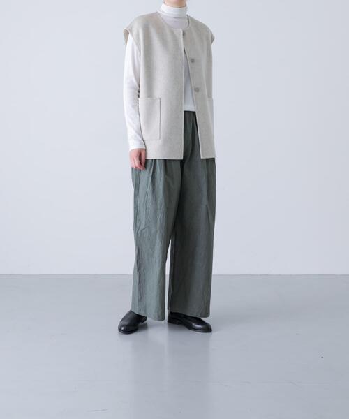 かぐれ（カグレ）の「ウールリバーベスト（その他アウター・レディース・チャコールグレー/ブラック/オートミール・FREE）」の4枚目の写真