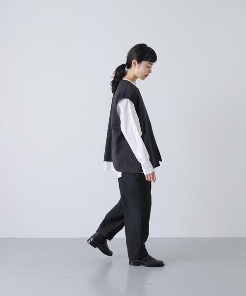 かぐれ（カグレ）の「ウールリバーベスト（その他アウター・レディース・チャコールグレー/ブラック/オートミール・FREE）」の13枚目の写真