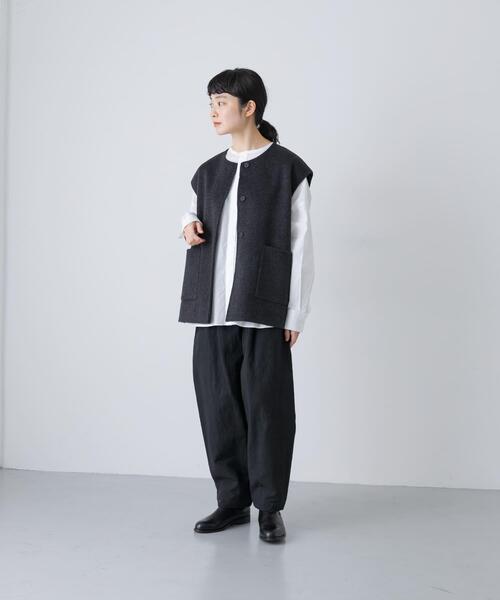 かぐれ（カグレ）の「ウールリバーベスト（その他アウター・レディース・チャコールグレー/ブラック/オートミール・FREE）」の14枚目の写真