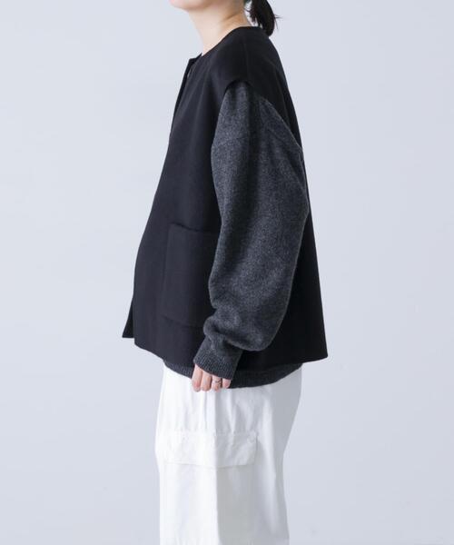 かぐれ（カグレ）の「ウールリバーベスト（その他アウター・レディース・チャコールグレー/ブラック/オートミール・FREE）」の17枚目の写真