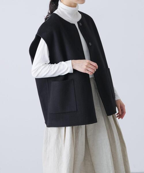 かぐれ（カグレ）の「ウールリバーベスト（その他アウター・レディース・チャコールグレー/ブラック/オートミール・FREE）」の19枚目の写真