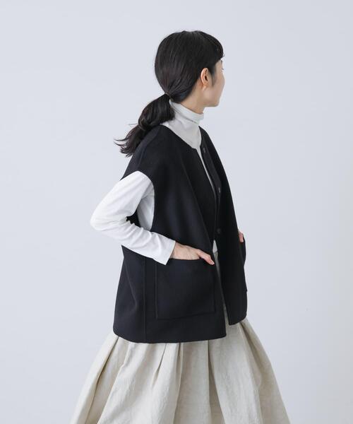 かぐれ（カグレ）の「ウールリバーベスト（その他アウター・レディース・チャコールグレー/ブラック/オートミール・FREE）」の20枚目の写真