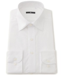 SUIT SELECT（スーツセレクト）の「【形態安定】【長袖】【BLACK LINE】ワイドカラーワイシャツ/ホワイト（ビジネスシャツ）」