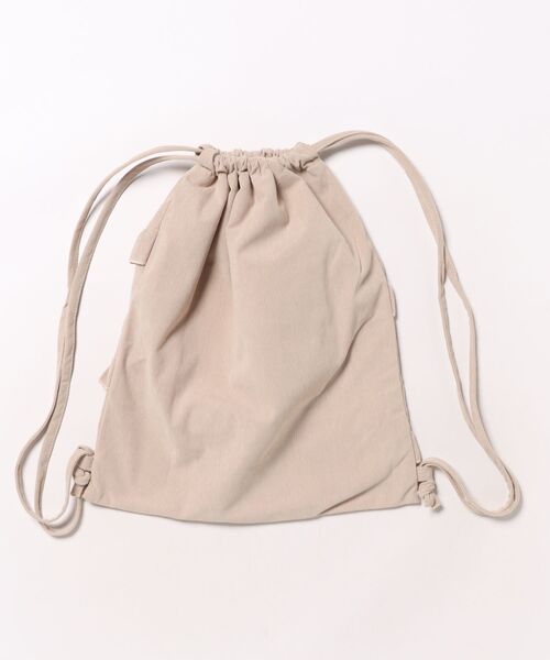 VIBGYOR（ヴィブジョー）の「Liaa/コーデュロイ フリル ナップサック リュック A18700（バックパック/リュック・レディース・ベージュ/ブラウン/カーキ・FREE）」の6枚目の写真