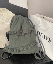 VIBGYOR | Liaa/コーデュロイ フリル ナップサック リュック A18700(バックパック/リュック)