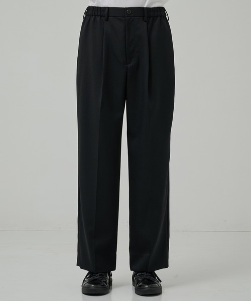 STUDIOUS（ステュディオス）の「【STUDIOUS】BAP WOOL スラックス（スラックス・メンズ・ダークブラウン/ブラック・1/2）」の3枚目の写真