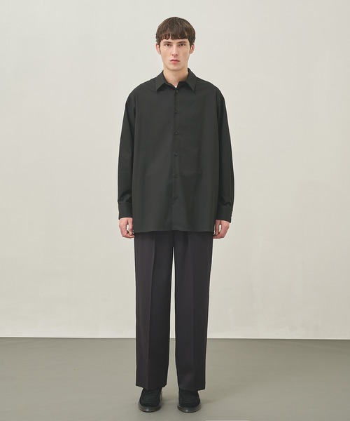 STUDIOUS（ステュディオス）の「【STUDIOUS】BAP WOOL スラックス（スラックス・メンズ・ダークブラウン/ブラック・1/2）」の18枚目の写真