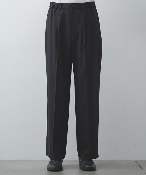 STUDIOUS（ステュディオス）の「【STUDIOUS】BAP WOOL スラックス（スラックス・メンズ・ダークブラウン/ブラック・1/2）」の19枚目の写真