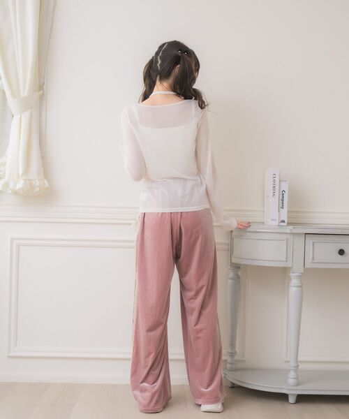 ems excite（エムズエキサイト）の「【セットアップ対応】レースアップベロアPT（その他パンツ・レディース・ブラック/ピンク/ブラウン・FREE）」の15枚目の写真