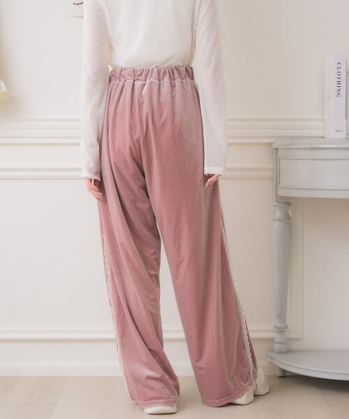 ems excite（エムズエキサイト）の「【セットアップ対応】レースアップベロアPT（その他パンツ・レディース・ブラック/ピンク/ブラウン・FREE）」の19枚目の写真