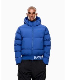 EMPORIO ARMANI EA7 | <オンライン限定>【エンポリオ アルマーニ EA7】フード付きパデッドジャケット テクニカルファブリック ロゴ(その他アウター)