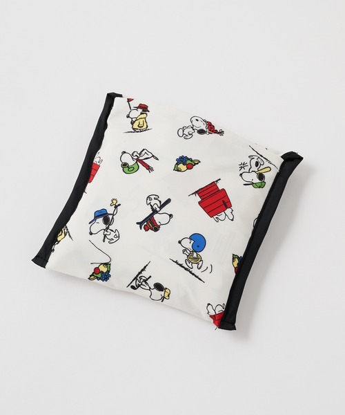 FRUIT OF THE LOOM(フルーツオブザルーム)の「【FRUIT OF THE LOOM】FRUIT OF THE LOOM x PEANUTS スヌーピー ミニエコバッグ(エコバッグ/サブバッグ・レディース・チャコールグレー/マルチ/アイボリー・FREE)」の7枚目の写真
