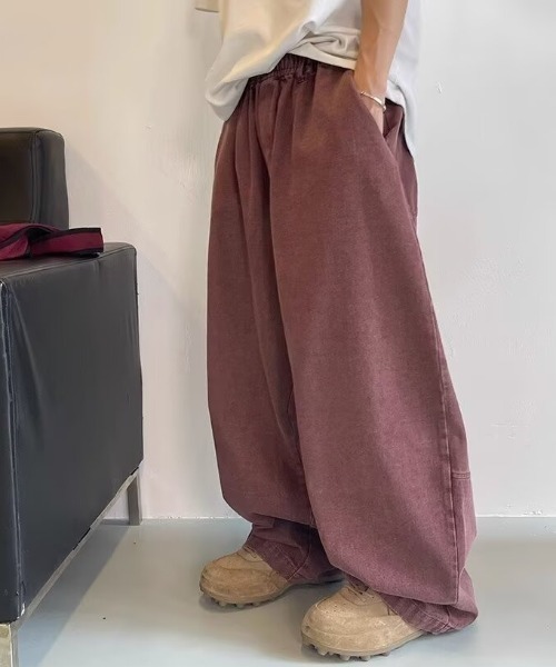 B.R.U（ブル）の「ヴィンテージライクワイドテーパードデニムパンツ（デニムパンツ・メンズ・ボルドー・MEDIUM/LARGE）」の9枚目の写真