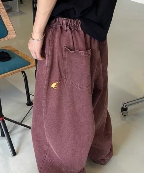 B.R.U（ブル）の「ヴィンテージライクワイドテーパードデニムパンツ（デニムパンツ・メンズ・ボルドー・MEDIUM/LARGE）」の10枚目の写真