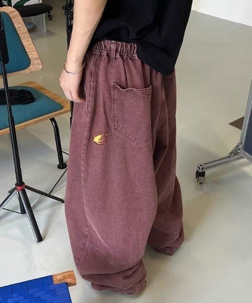 B.R.U（ブル）の「ヴィンテージライクワイドテーパードデニムパンツ（デニムパンツ・メンズ・ボルドー・MEDIUM/LARGE）」の11枚目の写真