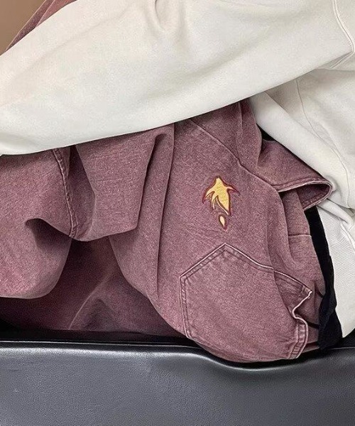 B.R.U（ブル）の「ヴィンテージライクワイドテーパードデニムパンツ（デニムパンツ・メンズ・ボルドー・MEDIUM/LARGE）」の6枚目の写真