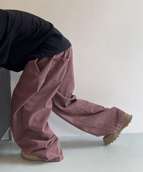 B.R.U（ブル）の「ヴィンテージライクワイドテーパードデニムパンツ（デニムパンツ・メンズ・ボルドー・MEDIUM/LARGE）」の13枚目の写真